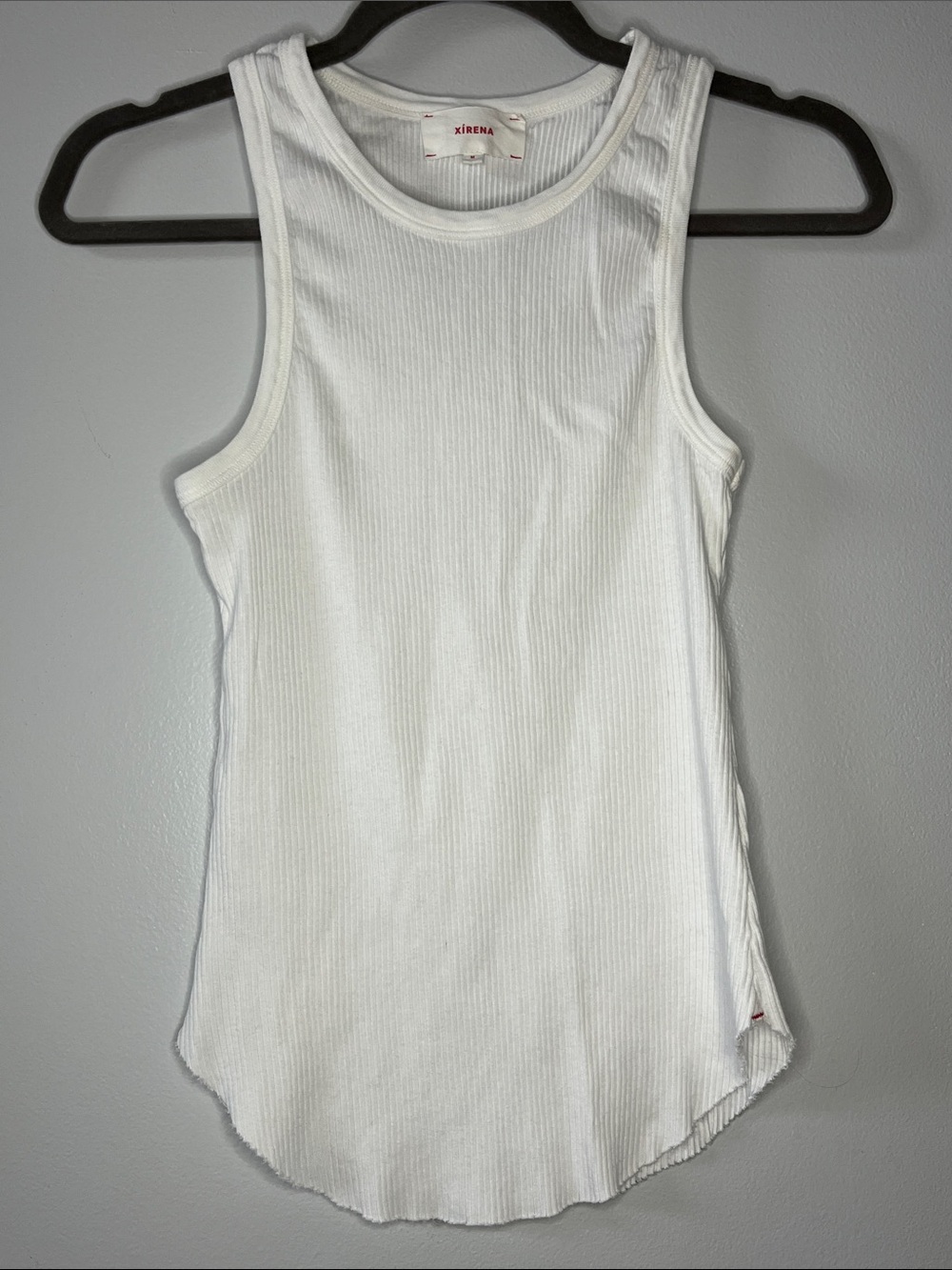 Xírena 100% Supima Cotton white basic closet staple piece tank top